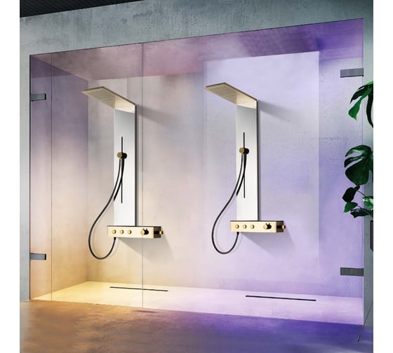 Душевая панель Cerutti SPA avisio sbr цвет глянцевый, хром на 3 режима 9658