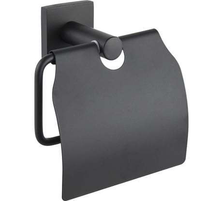 Бумагодержатель Delphinium 5905 закрытый черный матовый 102415