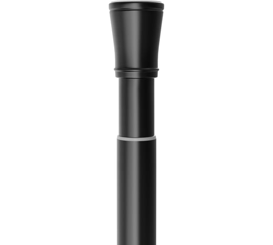 Карниз для ванной FORA металлический 120-220 см, черный FOR-ROD-220IBK