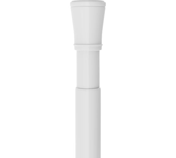 Карниз для ванной FORA металлический 70-120 см, белый FOR-ROD-120IWT