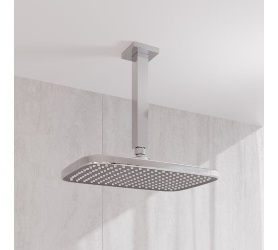 Кронштейн для верхнего душа в потолокIDDIS квадратный, хром, optima home OPH20CSi61