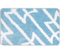Коврик для ванной комнаты IDDIS 50x80, микрофибра, голубой BPQS02Mi12