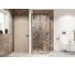 Душевой уголок 90x90 с трапом и раздвижными дверями Ambassador Queen Black: душевое ограждение 6 мм, профиль черный, ограждение для душа с покрытием EasyClean 11011201-PR3 5