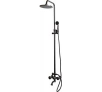 Душевая стойка MILACIO чёрная бронза, коллекция Almeria MC.100.BBR