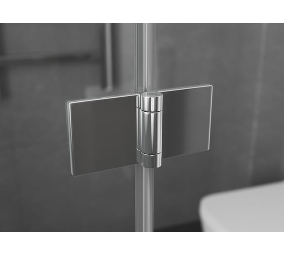 Душевой уголок 90x90 с трапом и распашными дверями Ambassador Diamond: душевое ограждение 6 мм, профиль хром, ограждение для душа с покрытием EasyClean 12011109-ST6