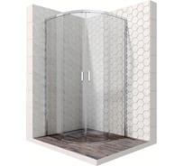Душевой уголок 90x90 см с раздвижными дверями Ambassador Queen: душевое ограждение 6 мм, профиль хром, стеклянное ограждение для душа с защитой от разводов EasyClean. Германия 11011101
