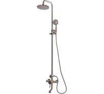 Душевая стойка MILACIO серебро, душ цветок, коллекция Soria MC.102.1SL