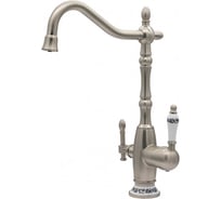 Смеситель MILACIO с подключением фильтра 2 в 1 сатин коллекция Castellon Ceramic MC.514.SN