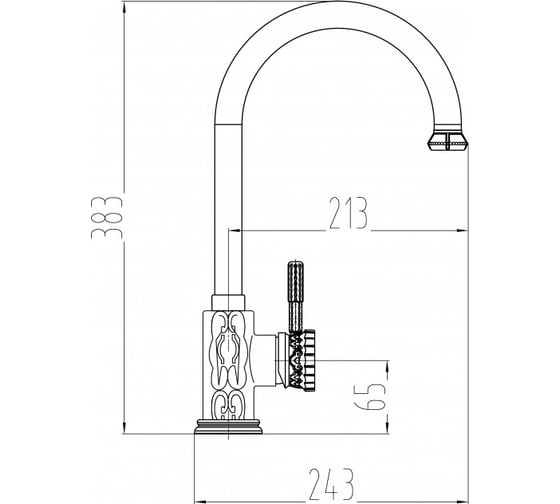 Смеситель MILACIO серебро коллекция Villena MC.502.SL