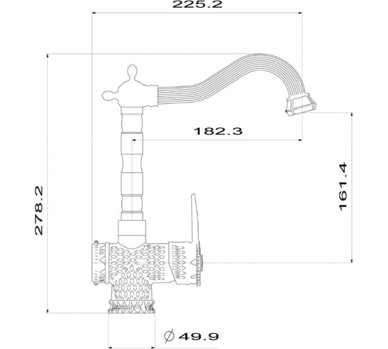 Смеситель MILACIO бронза коллекция Carletta MC.510.BR