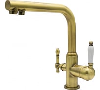 Смеситель MILACIO с подключением фильтра 2 в 1 бронза коллекция Castellon Ceramic MC.512.BR