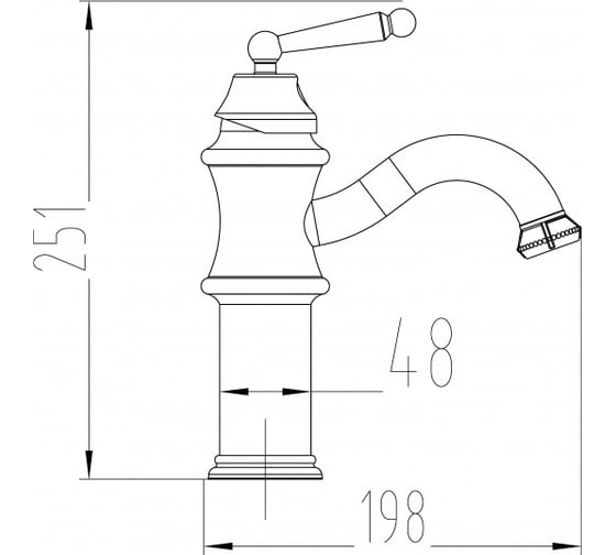 Смеситель MILACIO бронза коллекция Yeste MC.508.BR