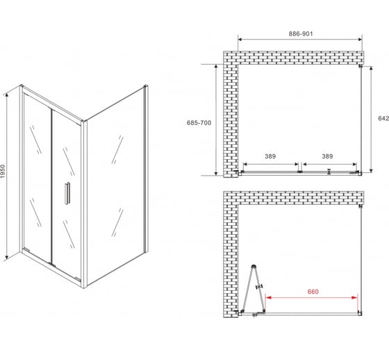 Душевой уголок ABBER Sonnenstrand AG07090-S70