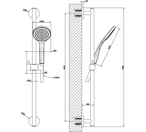 Душевой гарнитур GESSI 47304-031 00000070731