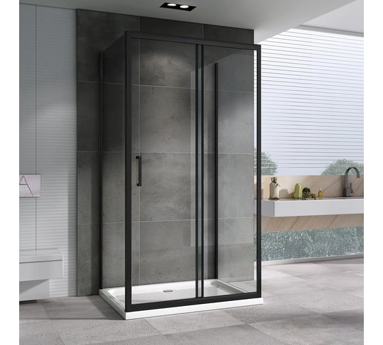 Душевой уголок ABBER Schwarzer Diamant AG30170B-S75B-S75B