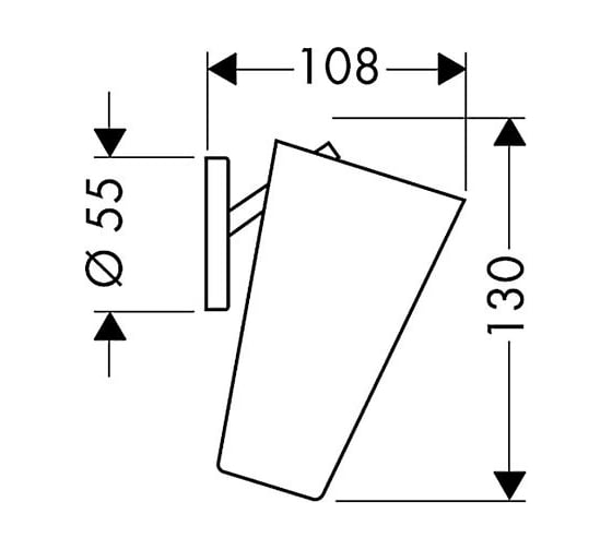 Стакан с держателем AXOR 40834000 AX Starck 00000006961