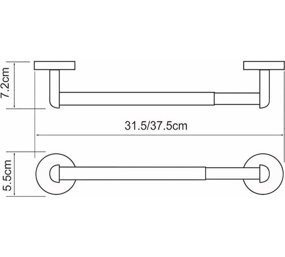 Держатель бумажных полотенец WasserKRAFT Rhein K-6291
