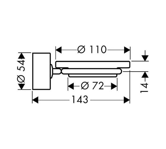 Мыльница AXOR 41533000 AX Uno 2 00000007079