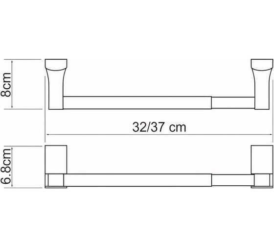Держатель бумажных полотенец WasserKRAFT Leine K-5091