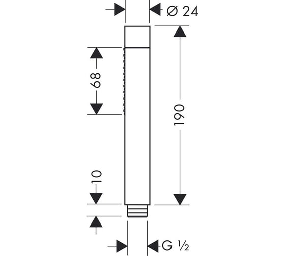 Ручной душ AXOR 28532000 AX Starck 00000006492