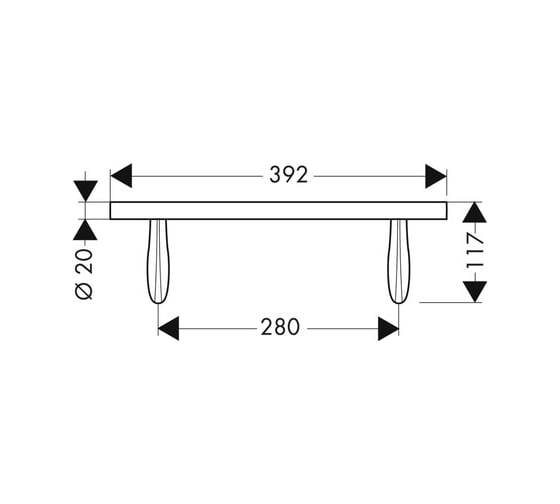 Поручень AXOR 42230000 AX Massaud 00000007160