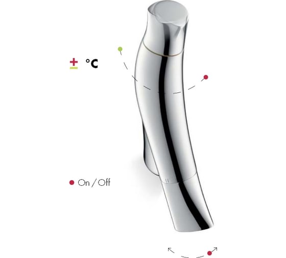 Смеситель для раковины AXOR 12010000 AX Starck Organic 280 мм 00000029248