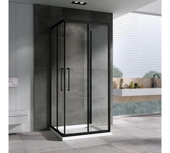 Душевой уголок ABBER Schwarzer Diamant AG02090BH-S90B