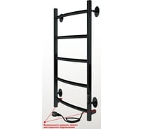 Электрический полотенцесушитель INDIGO Arc Lux б/п electro 70/30 таймер, скр.монтаж, унив.подкл.R/L, черный муар LCALE70-30BRRt