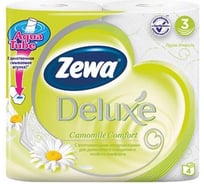 Туалетная бумага ZEWA DELUXE ЦВЕТЫ коллекция 3-х слойная, 4 шт 6325