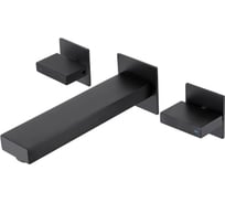 Смеситель скрытого монтажа для раковины ABBER Daheim черный матовый AF82122B