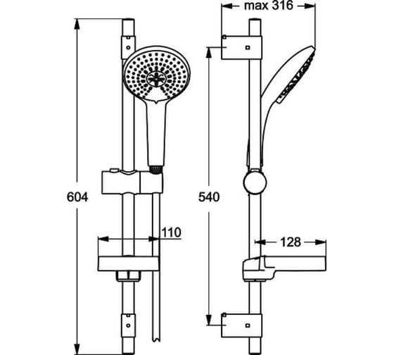 Душевой гарнитур Ideal Standard IdealRain B9425AA