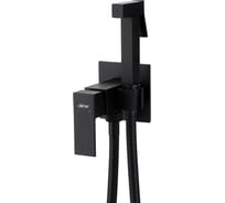 Смеситель с гигиеническим душем ABBER Daheim черный матовый AF8226B