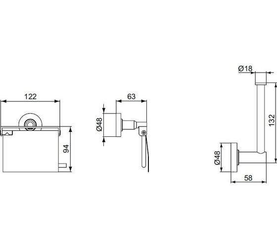 Держатель туалетной бумаги Ideal Standard IOM с крышкой A9127AA