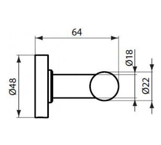 Двойной крючок Ideal Standard IOM A9116AA