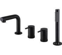 Смеситель на борт ванны ABBER Emotion черный матовый AF8813B