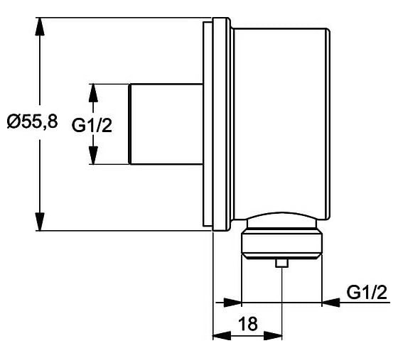 Шланговое подключение Ideal Standard IdealRain B9448AA