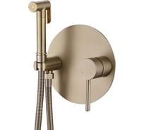 Смеситель с гигиеническим душем ABBER Emotion золото матовое AF8826G