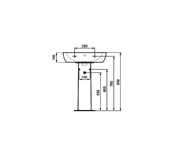 Пьедестал для раковины Ideal Standard Tempo T422901