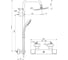 Система душевая Ideal Standard серия IDEALRAIN CUBE EVO A6985AA 2