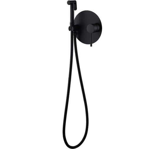 Смеситель с гигиеническим душем ABBER Emotion черный матовый AF8826B