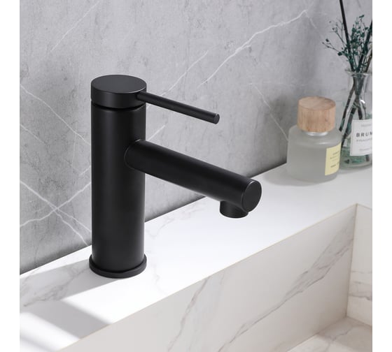 Смеситель для раковины ABBER Emotion черный матовый AF8810B