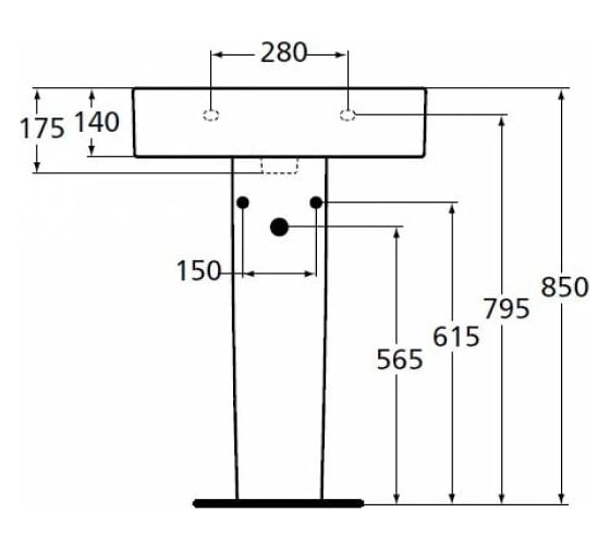 Пьедестал для раковины Ideal Standard Connect E797301