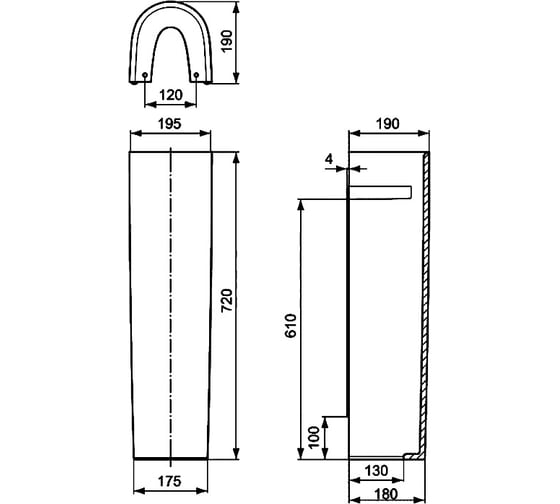 Пьедестал для раковины Ideal Standard Connect E797301