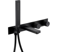 Смеситель скрытого монтажа для ванны ABBER Rund черный матовый AF8730B