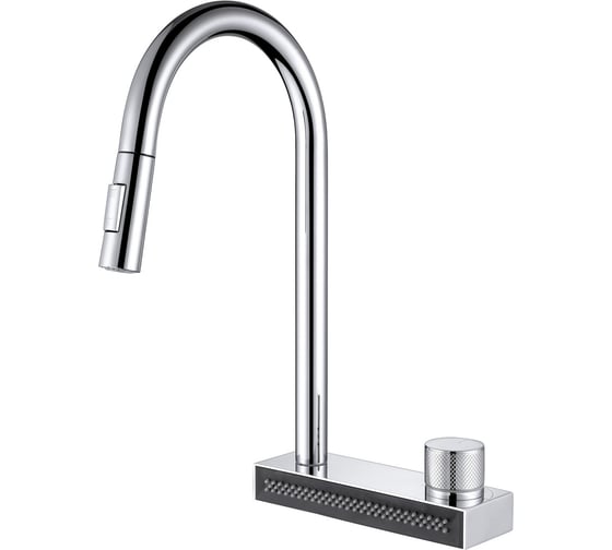 Смеситель для кухни ABBER Wasser Kreis с выдвижной лейкой, хром AF8114