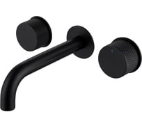 Смеситель скрытого монтажа для раковины ABBER Kreis черный матовый AF81122B