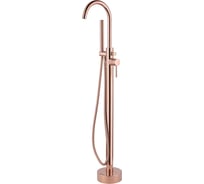 Напольный смеситель для ванны ABBER Wasser Kreis розовое золото AF8115RG