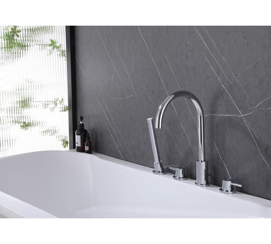 Смеситель на борт ванны ABBER Wasser Kreis хром AF8113