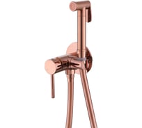 Смеситель с гигиеническим душем ABBER Wasser Kreis розовое золото AF8125RG