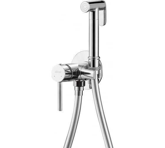 Смеситель с гигиеническим душем ABBER Wasser Kreis хром AF8125